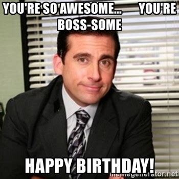 funny birthday memes for boss